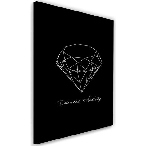 Tableau sur toile Diamant géométrique 40x60 (1/5)