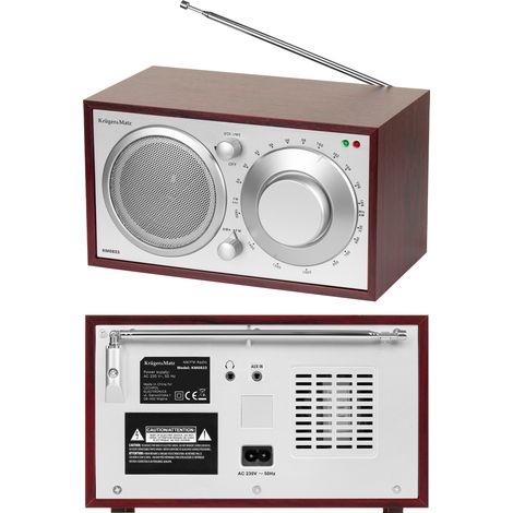 Kruger&Matz FM/AM-Küchenradio, leistungsstarker Lautsprecher, 3,5-mm-AUX-Anschluss
