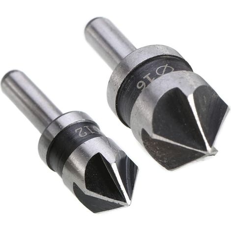 Verbesserte HSS-Metall-Senkbohrer (2 Stück) – 1/2 Zoll, 5/8 Zoll, 82 Grad, für Elektrowerkzeuge