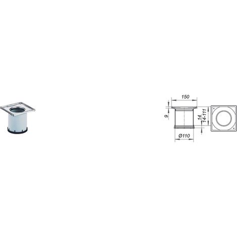 DALLMER Telaio di supporto SES 10, 150 x 150 mm, 495259