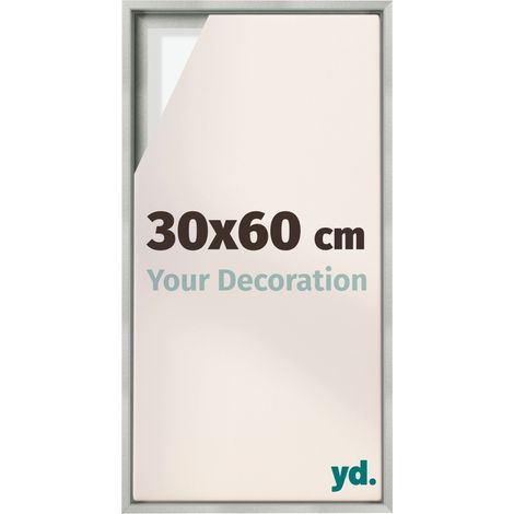 Your Decoration - Cadre flottant  - Argent Mat - Cadre en caisse américaine pour toile sur chassis - MDF - Lyon (1/5)