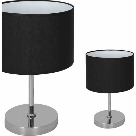 Lampada da tavolo CASINO NERO/CROMO 1xE27 (1/5)