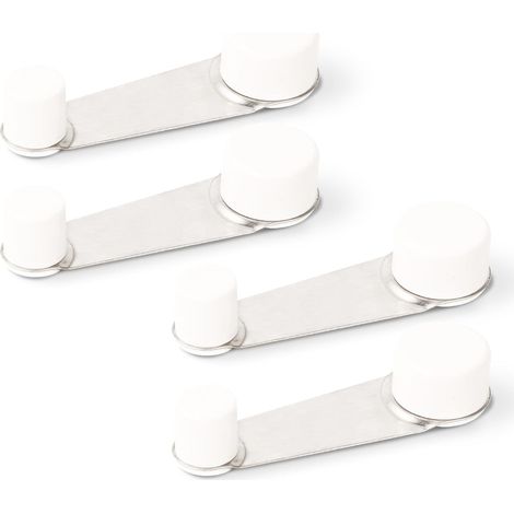 lot de 4 butée de porte, double tête pivotante, métal et plastique, avec vis, pour maison et bureau (1/5)