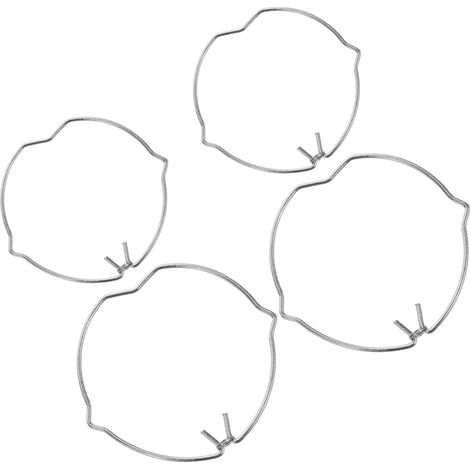 Clip de retenue à ressort pour lampes 4 pièces en acier manganèse argent clips solides pour downlights adaptés aux bureaux (1/5)