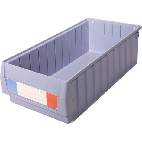 Bac de rangement RS PRO Bleu en PP, 500mm x 234mm x 140mm ( Prix pour Paquet de 5 )