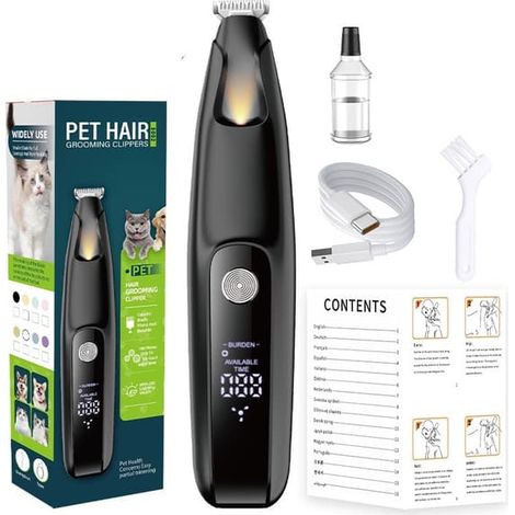 Tondeuse pour chiens / Tondeuse pour pattes - Tondeuse pour pattes noire (1/5)