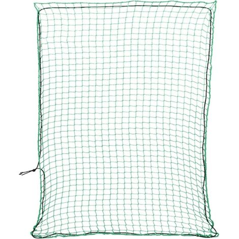 Anhängernetz mit grüner Gummischnur 3x2,5 m PP (1/5)