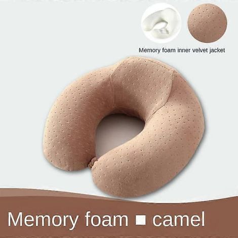 Mjuk Bekväm Resekudde Passar Nacke Memory Foam U-formad Långsam Återhämtning Nackkudde