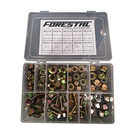 CASSETTA DADI + VITI COPPIA CONICA DECESPUGLIATORE - CF=PZ 120- 1 confezioni