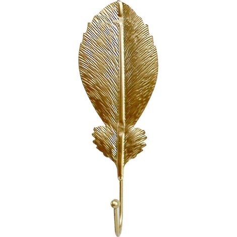 1 antiker gusseiserner Kleiderhaken, vergoldet A – Gold A