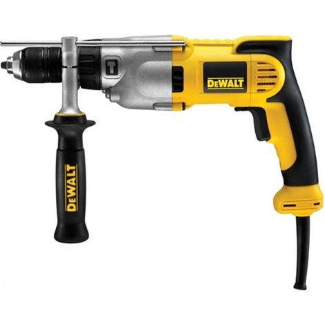 Dewalt – Perceuse percussion 2 vitesses 1100 W – Mandrin auto-serrant 13 mm – Couple 40 Nm pour perçage béton et métal – Mallette de transport incluse