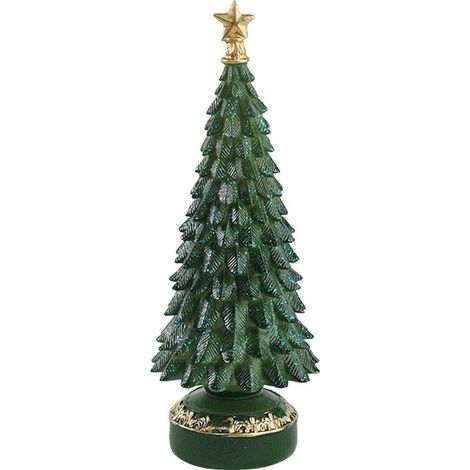 Arbre De Noël En Résine - 7 88 Pouces - Centre De Table Festif Avec Étoile Dorée - Décoration Intérieure - 1 Pièce (1/5)