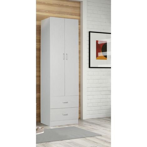 ARMADIO MULTIUSO CM 60X42 H. 180 ROVERE SBIANCATO (1/5)