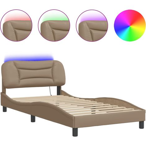 Maison Exclusive - Giroletto con LED senza Materasso Hvar Cappuccino 100x200 cm