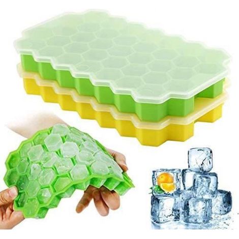Machine à glaçons Machine à glaçons pour faire de la glace en silicone pour la nourriture Jaune / Vert