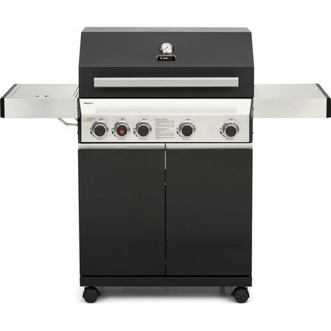 CosmoGrill 4+1 Platinum Black Gas Barbecue incl. Side Burner