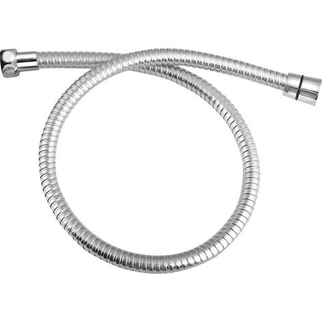 Aqualine – Flexible de douche en métal 80 cm – Chromé – Résistant à la corrosion – Pour installations en milieu humide