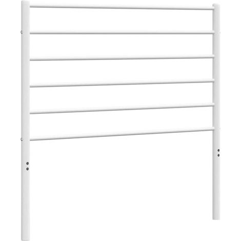 Maison Exclusive - Cabecero de repuesto de metal blanco 100 cm (1/5)