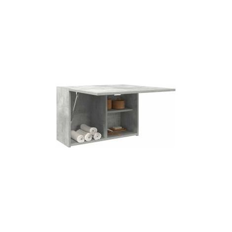 Armoire murale de bain gris béton 60x25x40 bois d'ingénierie (1/5)