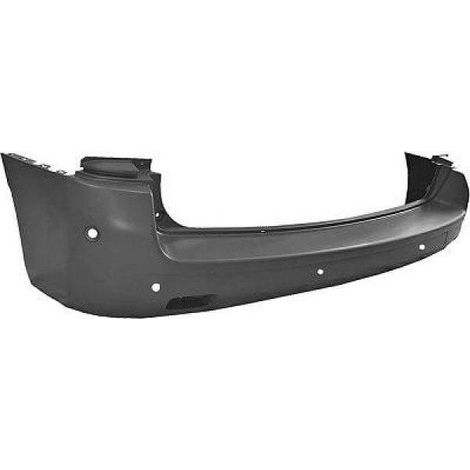 Pare-choc arrière noir avec 6 trous radars Peugeot Expert chassis court depuis 2016