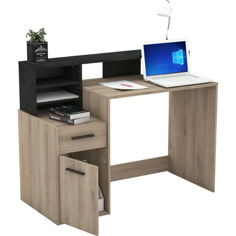 Mesa Escritorio Ordenador Color Roble 126 cm