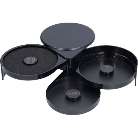 Plateau à 3 niveaux pour le rangement du sucre, du sel et du jus de citron vert, outil de barman pour cocktails, bar à domicile et accessoires de fête (1/5)