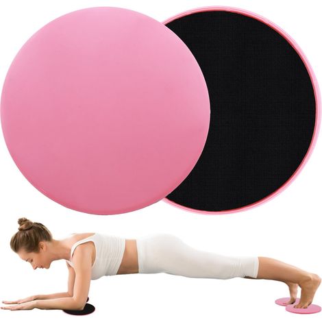Lot de 2 Disques de Glisse Fitness Double Face, Sliders de Musculation Polyvalents pour Entraînement Complet du Corps Accessoires Compactes pour Abdos Fessiers Bras Adaptés à Tous Sols (1/5)