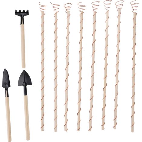 Piquets d'électroculture pour plantes, antennes professionnelles à bobine de cuivre, jardin pour la culture de plantes et de légumes