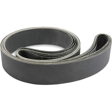 Pack of 12 fine-grit silicon carbide abrasive belts, 2.5 x 76.2 cm, Grit 400, 600, 800, 1000 (1/5)