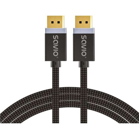 Câble Displayport 1 m noir savio cl-165