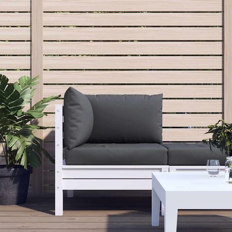 Coussins de palette lot de 3 anthracite tissu oxford (1/5)