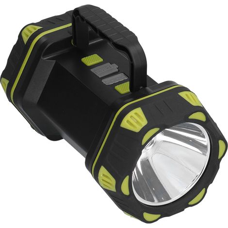Handliche Taschenlampe mit 8 Helligkeitsstufen, einstellbar, wasserdicht, wiederaufladbar, LED-Taschenlampe mit USB-Kabel für Outdoor-Aktivitäten und Zuhause (1/5)