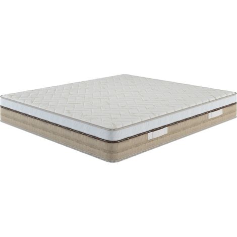Dmora - Einzelne Matratze Dleiv, Memory Foam-Matratze, ergonomische Matratze, Taschenfederkernmatratze, 100 % Made in Italy, 90x190h25 cm