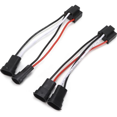 2 adaptateurs de faisceau de conversion H4 9003 vers H11 pour phares antibrouillard de voiture 12V-24V (1/5)