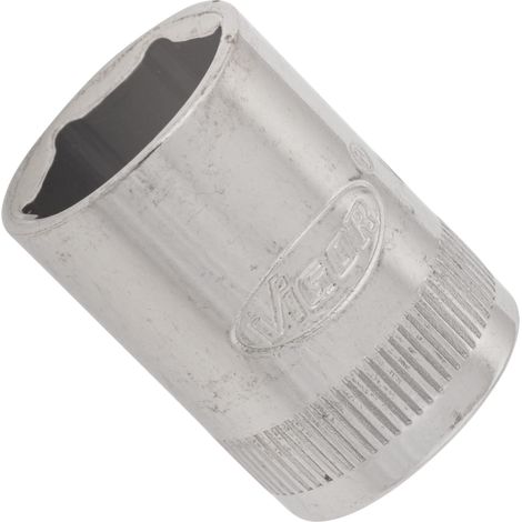 VIGOR Innenvierkant Antrieb 6,3 = 1/4 Zoll Steckschlüssel-Einsatz Außensechskant-Profil V2425N ∙ Vierkant hohl 6,3 mm (1/4 Zoll) ∙ Außen-Sechskant Profil ∙ 13 ∙ Gesamtlänge: 25 mm (1/2)