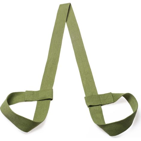 Sangle de transport et d'étirement résistante et réglable, sangles polyvalentes pour vos exercices, vert armée (1/4)