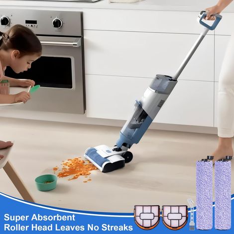 Rullo spazzola e filtro per Shark WDB1F2 per aspirapolvere HydroVac XL 3 in 1 (1 spazzola a rullo + 2 filtri + 4 filtri in cotone + 1 spazzola di pulizia) (1/4)