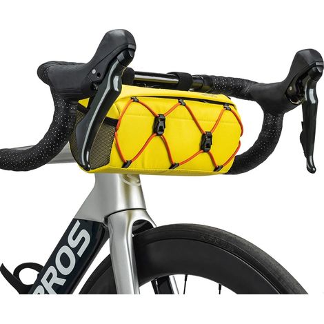 Borsa da manubrio per bicicletta con tracolla, 2,2 litri - Gialla (1/5)