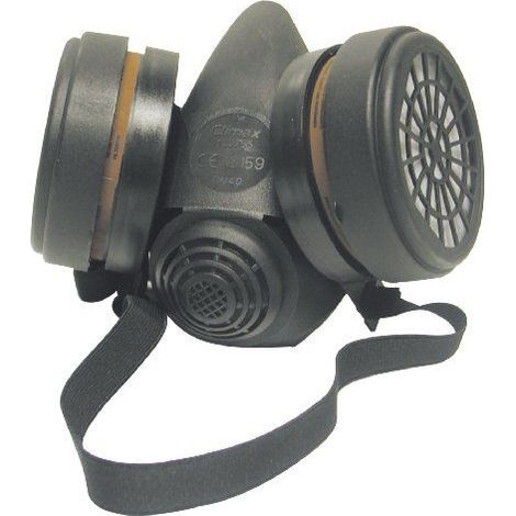 Mecafer – Masque de protection A2 (CEE) avec 2 recharges – Protection contre particules – Livré sous blister – Pour espaces confinés
