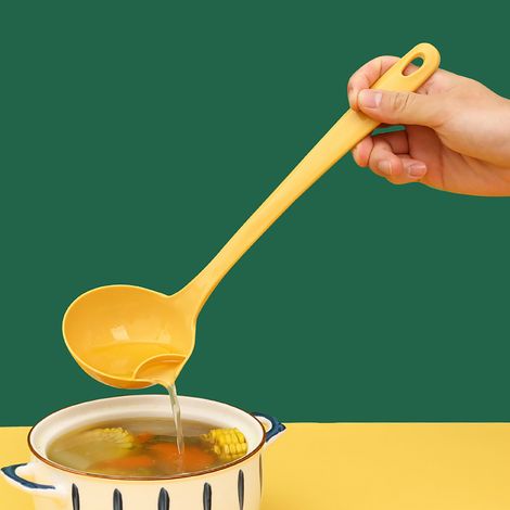 Cuillère séparatrice d'huile, louche pour fondue, ustensile de cuisine créatif, séparateur d'huile et de soupe domestique, filtre à huile, cuillère ménagère. (1/5)