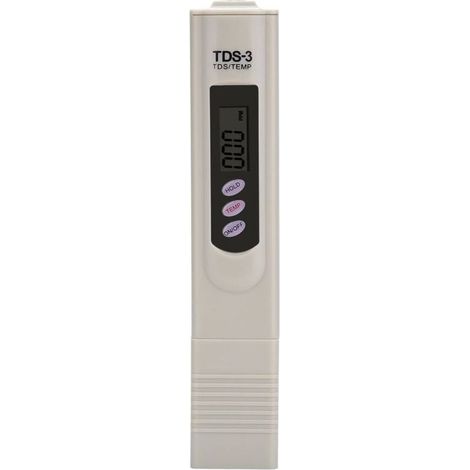 TDS-Tester, multifunktionales digitales Messgerät, professioneller Wasserqualitätstester, Reinheitstester 0-9990 ppm, Bereichsmesser mit LCD-Bildschirm für Leitungswasser und Aquarien (1/5)