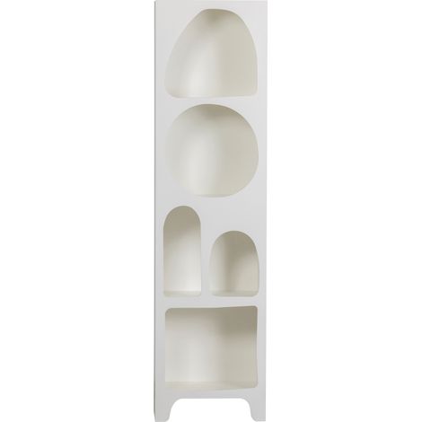 Colonne design en bois blanc avec trous CAMI