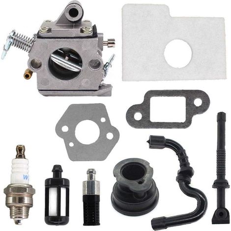 Hippotech Carburateur Remplacement pour Stihl MS180 017 018 Scie à chaîne avec filtre à air Ligne de fioul H568 (1/3)