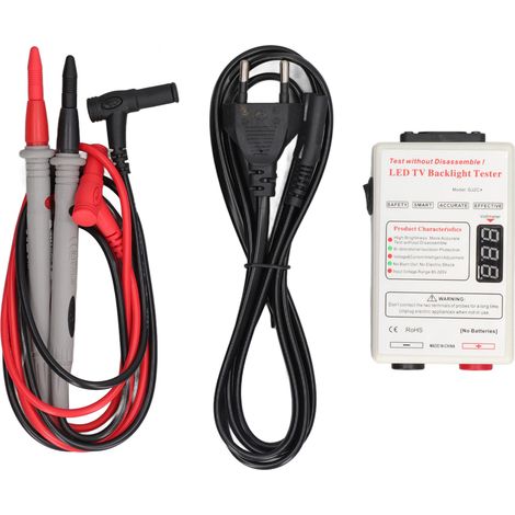 Testeur de lumière LED avec démarrage progressif, écran libre, portable pour réparation TV rétroéclairage 85V‑265V prise UE (1/5)