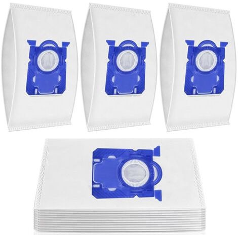 Sacs d'aspirateur S-Bag compatibles avec les modèles FC8021/03, GR201SM et E201S Filtre multicouche Sacs d'aspirateur classiques longue durée (paquet de 10) (1/5)