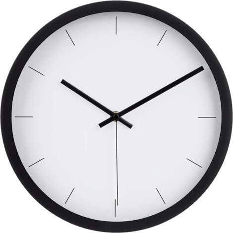 Horloge murale moderne, noir, 30,5 cm (1/5)