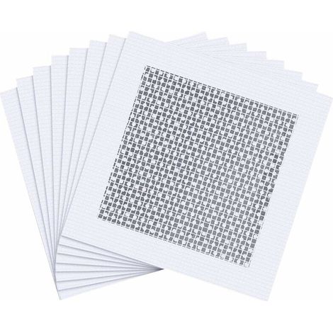 RHG Lot de 8 patchs de réparation muraux en fibre de verre pour cloison sèche - Pour couvrir les fissures et les trous sur les clôtures en vinyle - Patchs autocollants en aluminium (1/5)