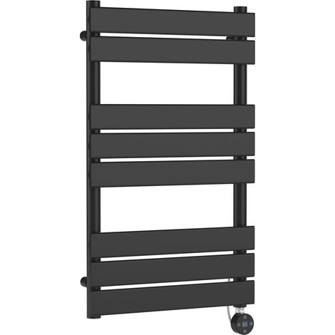 Nuie 840mm x 500mm Anthracite 400 Watt Electric Heated Towel Rail - HL158 (1/3)