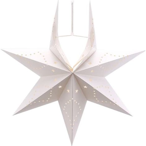 Lanterne suspendue en forme d'étoile à 7 branches, décorations de poinsettia pour Noël, mariage et anniversaire (1/5)