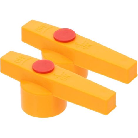 Poignée de Vanne à Bille pour 20 et 25 Mm Jaune 2 (1/5)